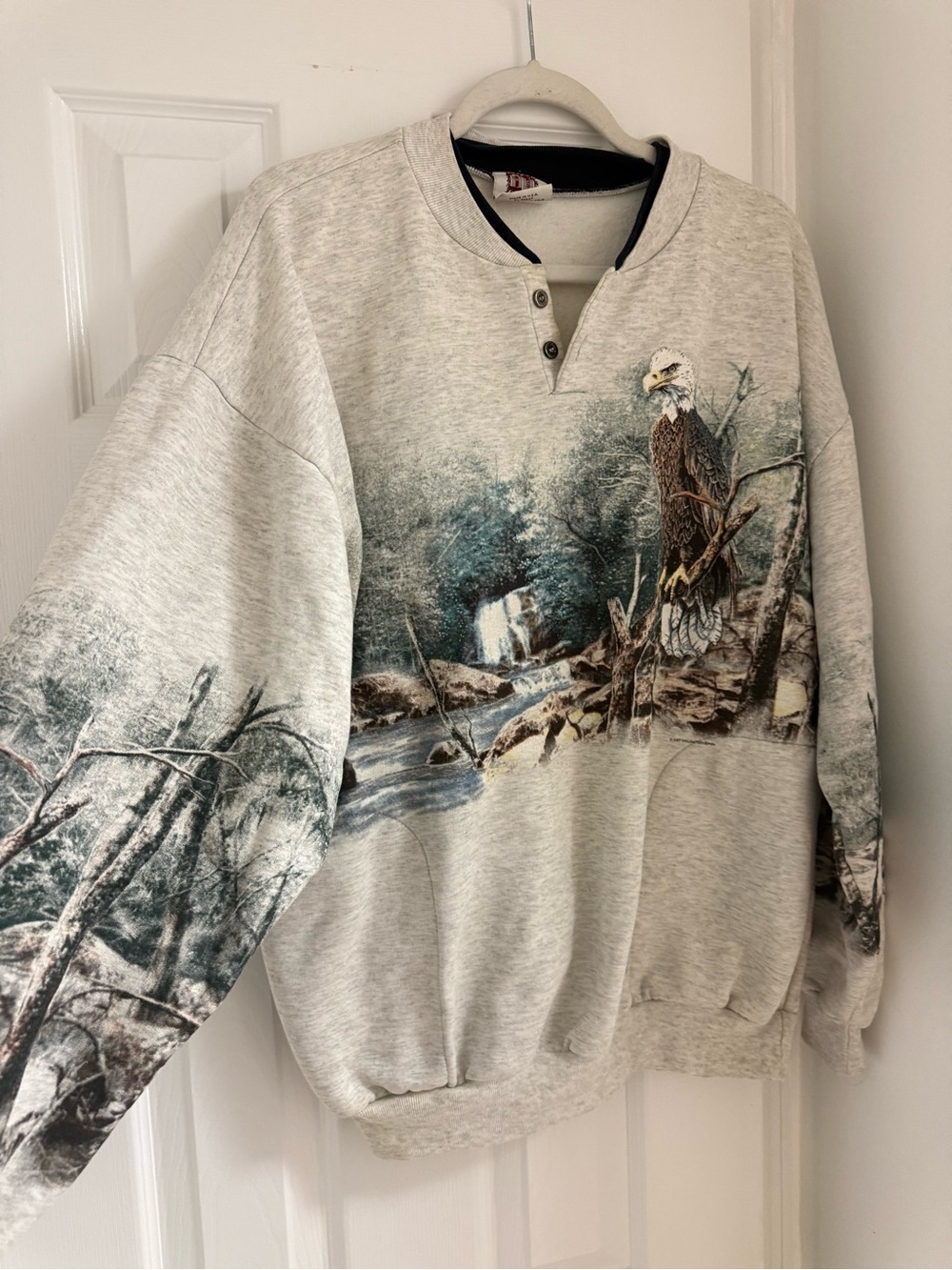 Vintage 90s art unlimited sweatshirt bald eagle crewneck - Picture 3 of 6